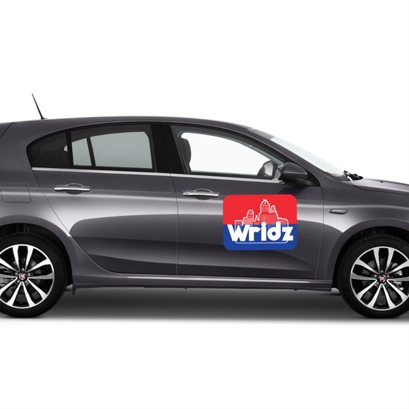 Large Pair of WRIDZ Driver Car Door Magnet Signs 12"x18" Rideshare App Signage - Picture 2 of 3